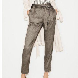 Express | Grey Paperbag Pants